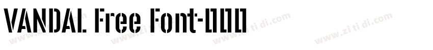 VANDAL Free Font字体转换